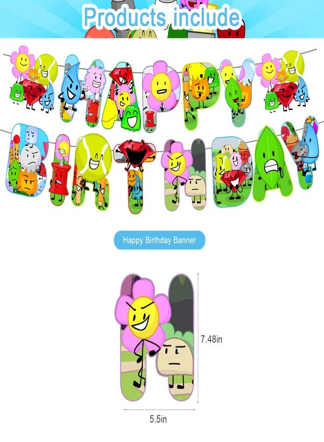 karg Battle-Dream Island Birthday Party Decoration Princess Includes Cake Toppers, Cupcake Toppers, Balloons, Banner Party Supplies Decoration For Adults Boys Girls Teens - Image 2